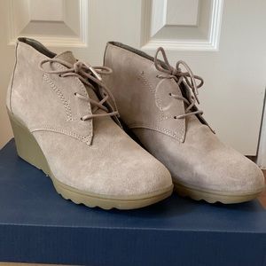 G.H. Bass & Co. Suede Wedge Booties
